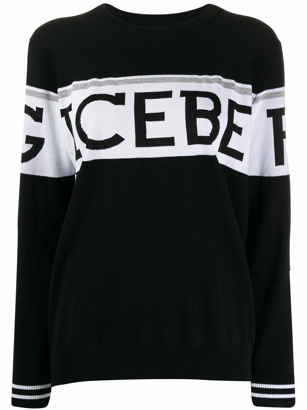 Iceberg excellente qualité Pull à logo intarsia pulls femme 1 Iceberg pull à logo intarsia