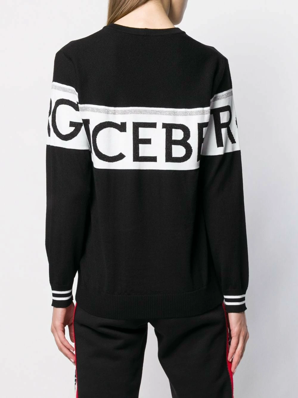 Iceberg excellente qualité Pull à logo intarsia pulls femme 4 Iceberg pull à logo intarsia