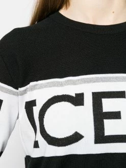 Iceberg excellente qualité Pull à logo intarsia pulls femme 11 Iceberg pull à logo intarsia