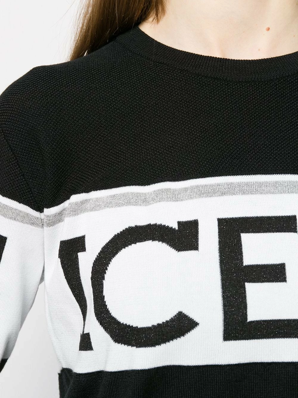 Iceberg excellente qualité Pull à logo intarsia pulls femme 5 Iceberg pull à logo intarsia