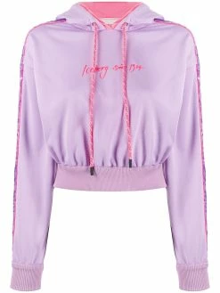 Iceberg sweat à capuche crop à lien de resserrage