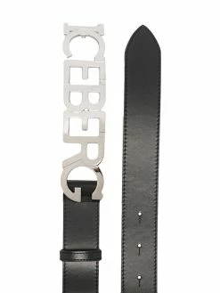 Iceberg ceinture en cuir à plaque logo