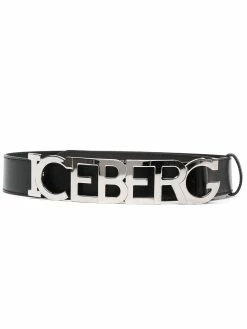 Iceberg ceinture en cuir à plaque logo