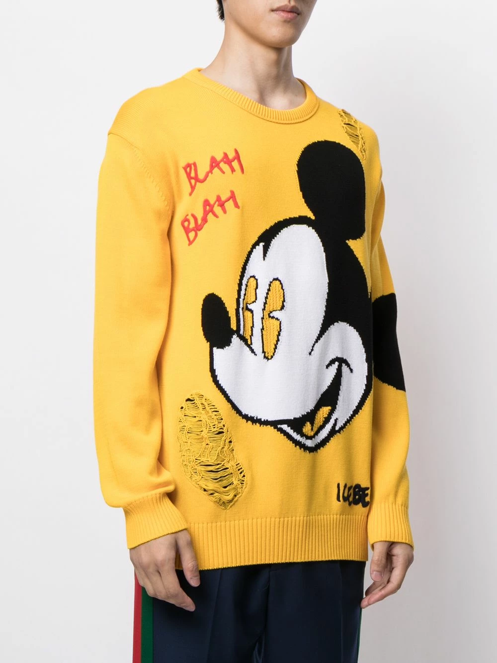 Iceberg Bonne Qualité Pull Mikey Mouse™ en maille pulls homme 3 Iceberg pull Mikey Mouse™ en maille