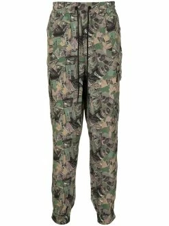 Iceberg pantalon de jogging à imprimé camouflage