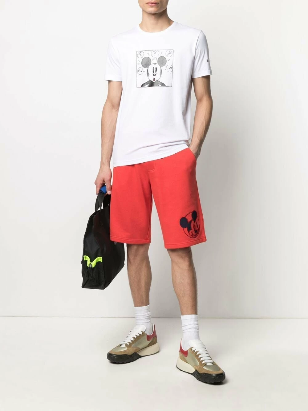 Prix Allégé Iceberg Short à Mickey Mouse brodé shorts de sport & shorts de running homme 2 Iceberg short à Mickey Mouse brodé