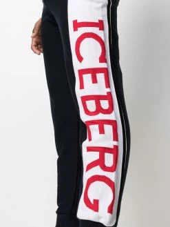 Iceberg pantalon de jogging colour block à logo
