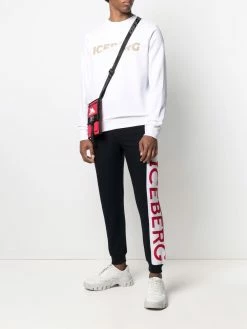 Iceberg pantalon de jogging colour block à logo
