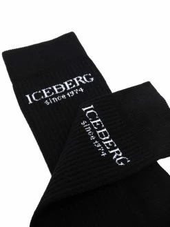Iceberg chaussettes nervurées à logo