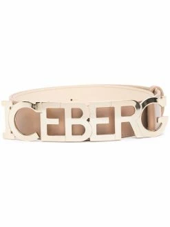 Iceberg ceinture en cuir à plaque logo