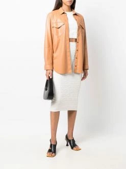 Iceberg jupe en maille à logo embossé