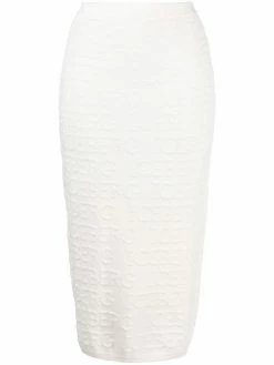 Iceberg jupe en maille à logo embossé