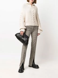 Iceberg pochette en cuir froncé