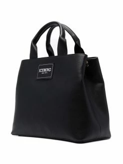 Iceberg Prix Abordable Sac à main médium à patch logo sacs cabas femme 7 Iceberg sac à main médium à patch logo