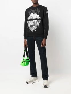 Iceberg jean droit à taille mi-haute