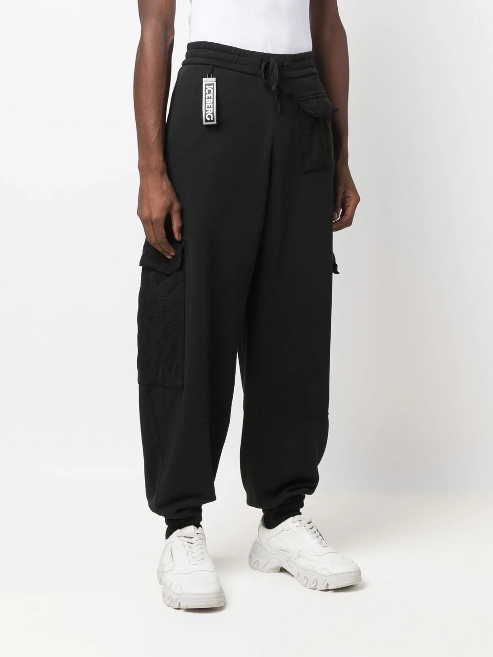 Iceberg Pantalon de jogging fuselé Discount En Ligne pantalons de survêtement homme 3 Iceberg pantalon de jogging fuselé