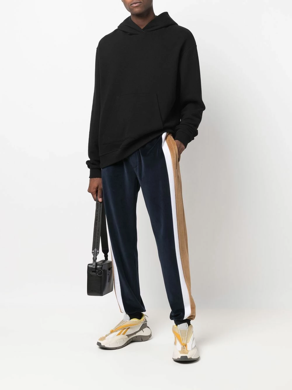 Qualité Supérieure Iceberg Pantalon de jogging colour block en velours pantalons de survêtement homme 2 Iceberg pantalon de jogging colour block en velours