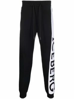 Iceberg pantalon de jogging à logo imprimé