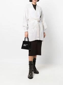 Iceberg manteau façon cardigan à taille nouée