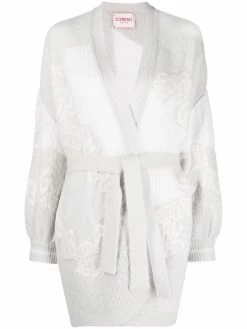 Iceberg manteau façon cardigan à taille nouée