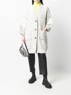 Iceberg cardigan oversize à rayures