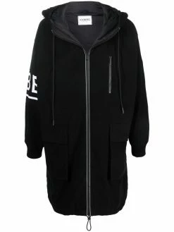 Iceberg parka longue à logo sur les manches