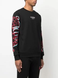 Iceberg tiger-embroidered crew-neck sweatshirt