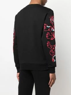 Iceberg tiger-embroidered crew-neck sweatshirt