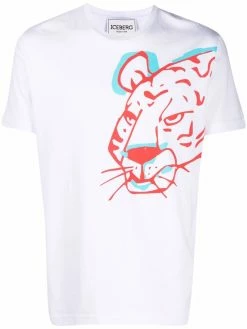 Iceberg tiger-print short-sleeve T-shirt