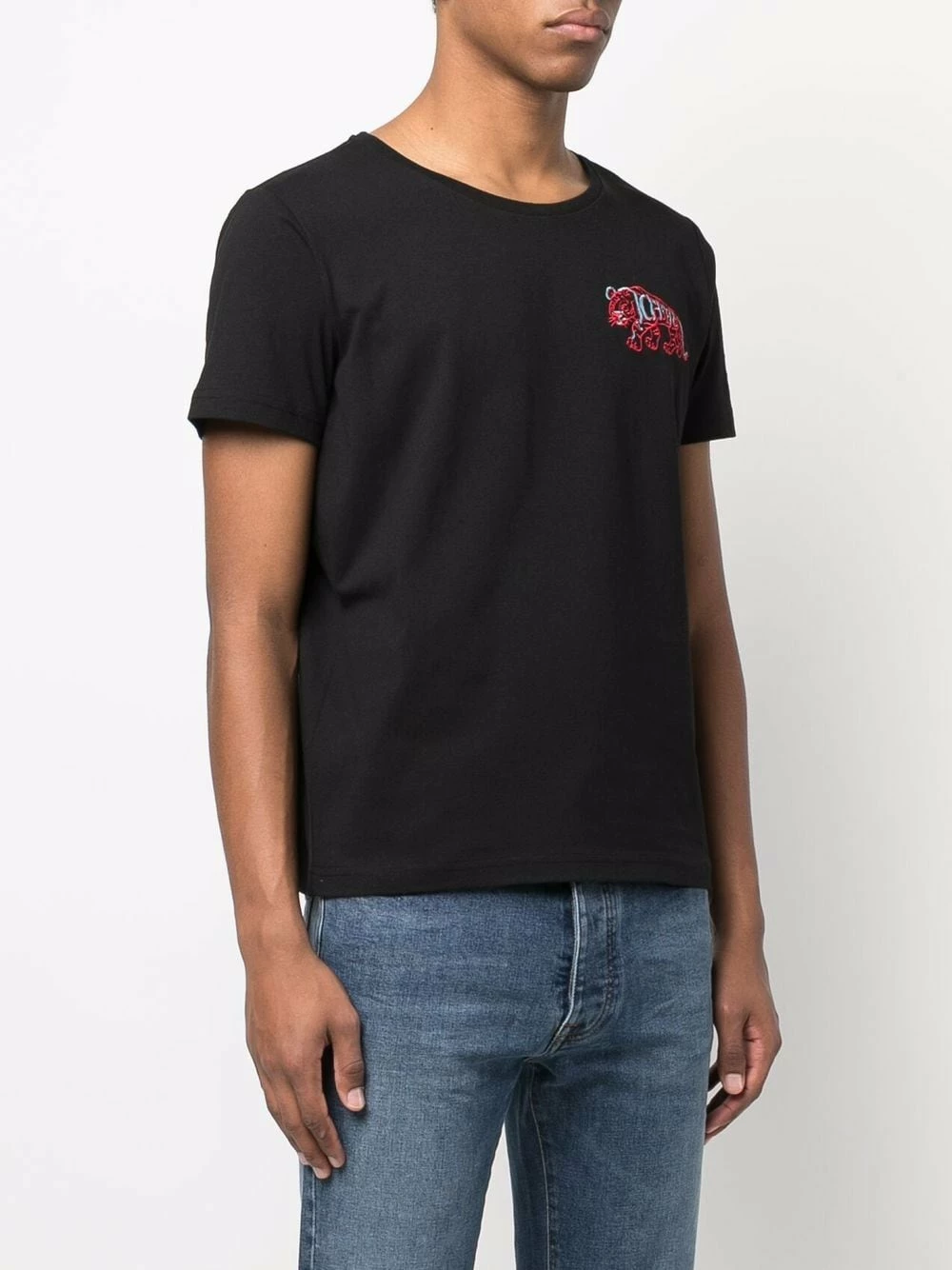 Iceberg Prix Favorable Embroidered tiger short sleeve T shirt t-shirts homme 3 Iceberg embroidered tiger short-sleeve T-shirt