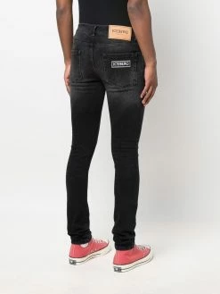 Iceberg logo patch skinny jeans