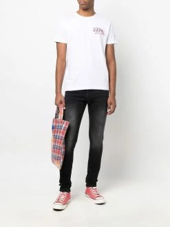 Iceberg logo patch skinny jeans